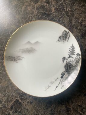 Vintage 1960s-Fukagawa Arita China/ Hand-painted